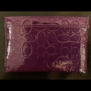 COACH CARD HOLDER- purple